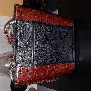 Brighton Black and Brown Tote Bag